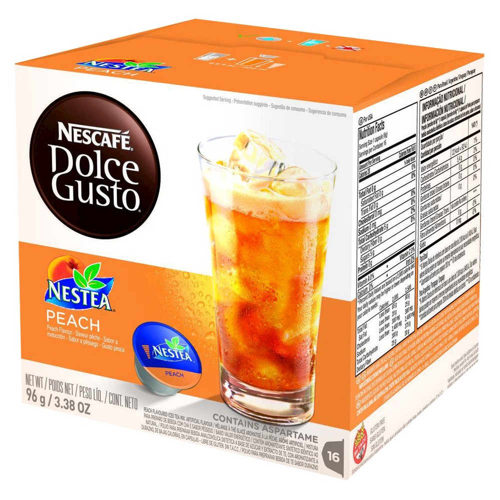 EAN 7501059274068 product image for Nescafe Dolce Gusto Peach Iced Tea 16ct, 16 servings | upcitemdb.com