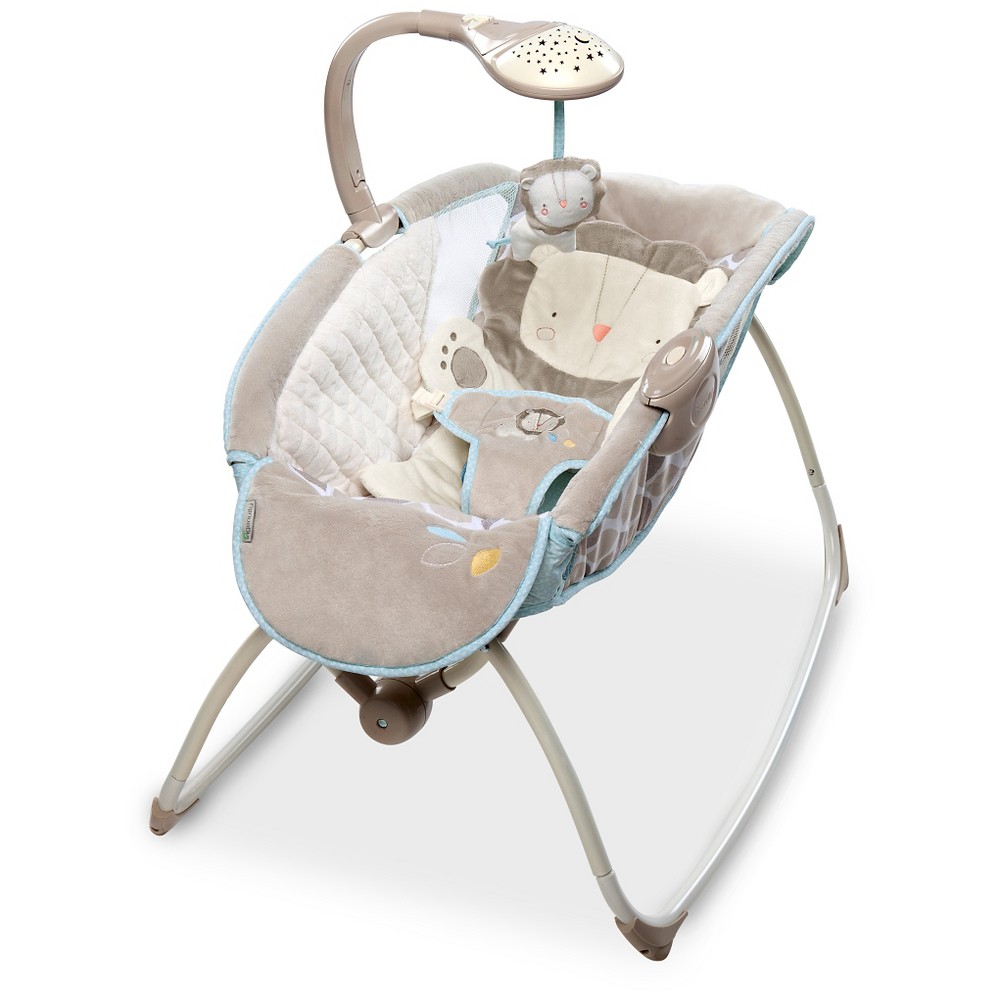 UPC 074451103801 Ingenuity Moonlight Rocking Sleeper Cuddle Lion