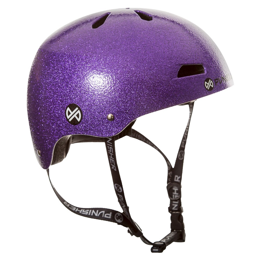 Punisher Skateboards Pro 13-Vent Dual Safety Bmx Bike and Skateboard Helmet - Purple (Medium)