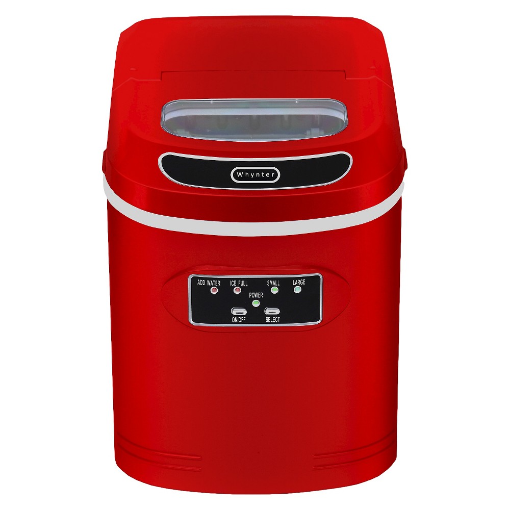 Condition photo showing New/Like New for whynter compact portable ice maker 27 lb capacity - red
