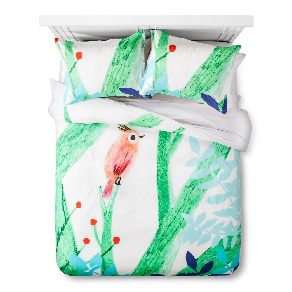 Artwork Series: Uccellino by Marianna Coppo Duvet Cover Set (Twin/Twin Extra Long) - AiR, Multicolored