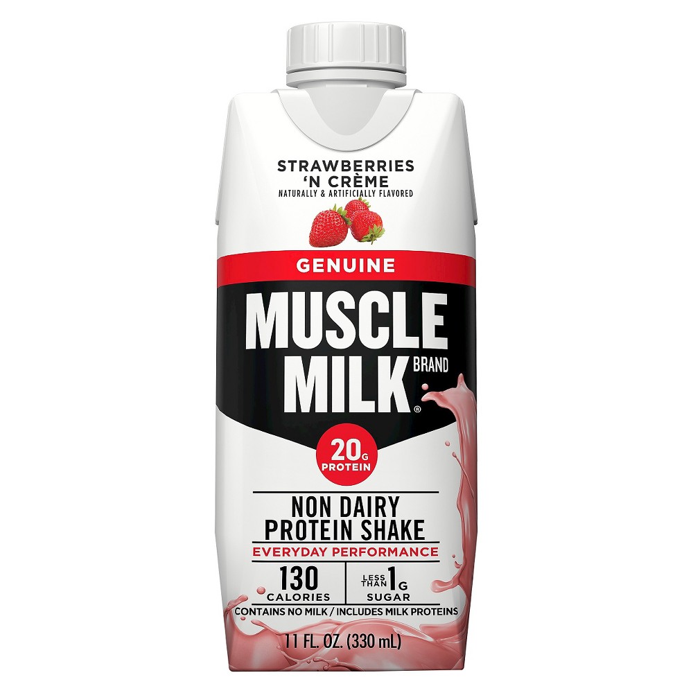 UPC 180530000890 product image for Muscle Milk Strawberries 'n Creme Protein Shake 11oz - 4 Count | upcitemdb.com