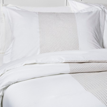 Embroidered Band Duvet & Sham Set - Fieldcrest : Target