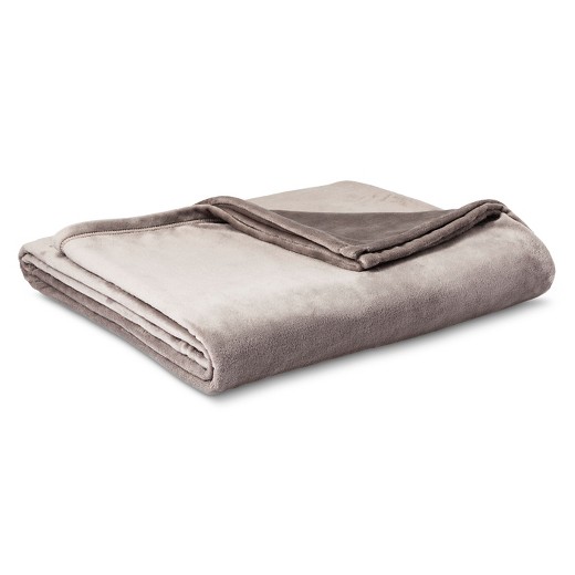 Micromink Blanket Gray (Full/Queen) - Room Essentials : Target