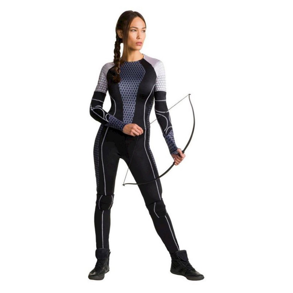 Womens Hunger Games: Catching Fire Katniss Costume Black - Medium
