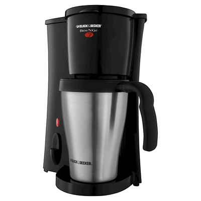 BLACK+DECKER Brew n Go Personal Coffee Maker and 15-oz Travel Mug : Target