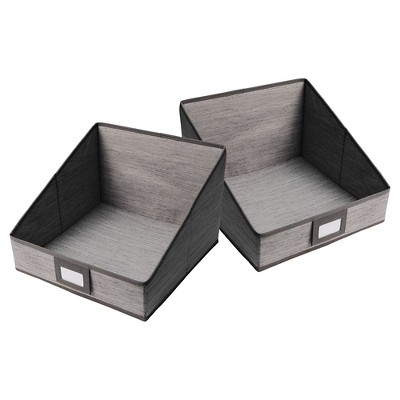 2pk Closet Organizer Drawers Gray Birch Threshold Target