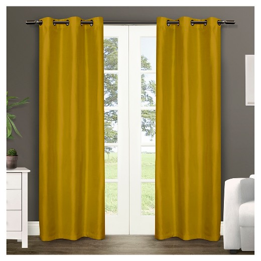 Exclusive Home Dupioni Curtain Panels Set of 2 Panels Target