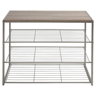 4 Tier Stackable Shoe Rack Threshold Brickseek