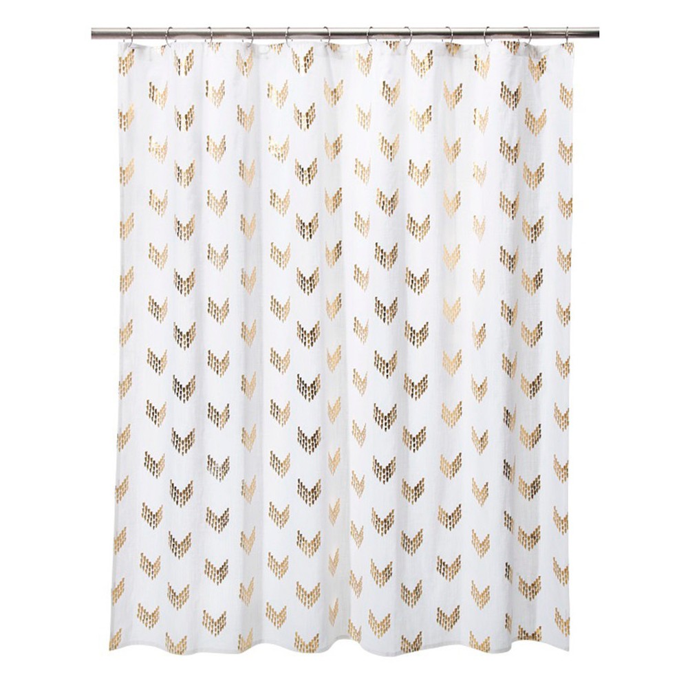 Upc 490641818919 Shower Curtain Gold Metallic Arrows Nate