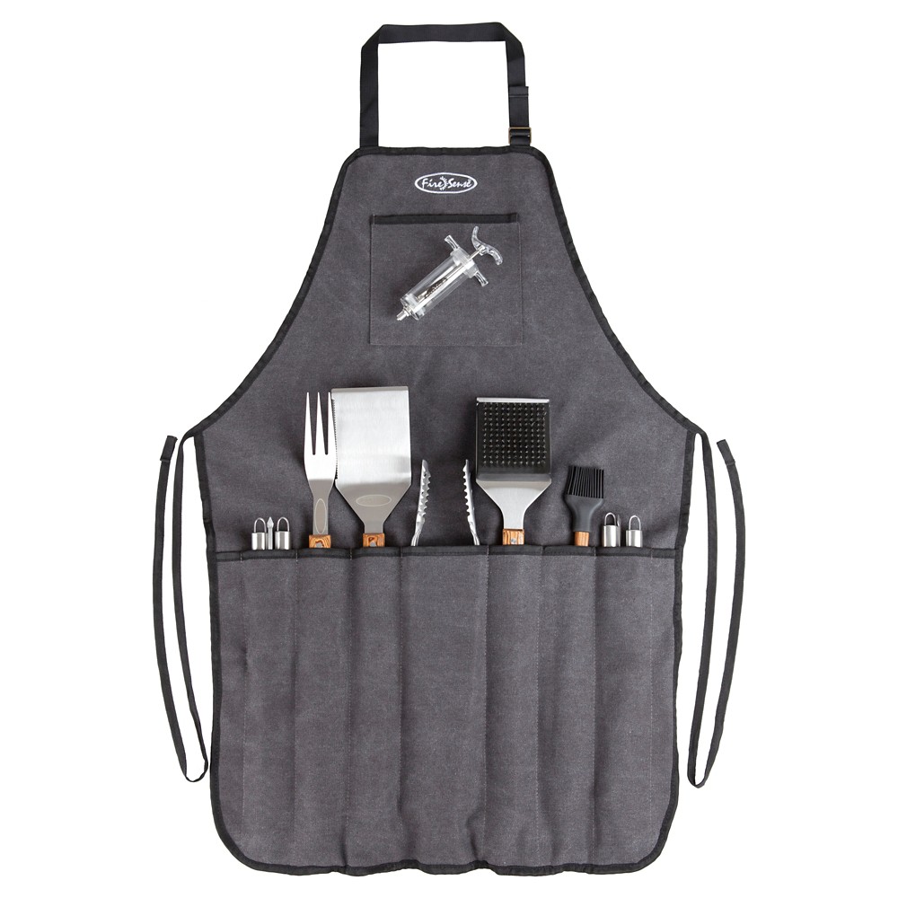 UPC 690730619322 product image for Grill Tool Set: Fire Sense Elite Stainless Steel BBQ Tool Set, Silver | upcitemdb.com