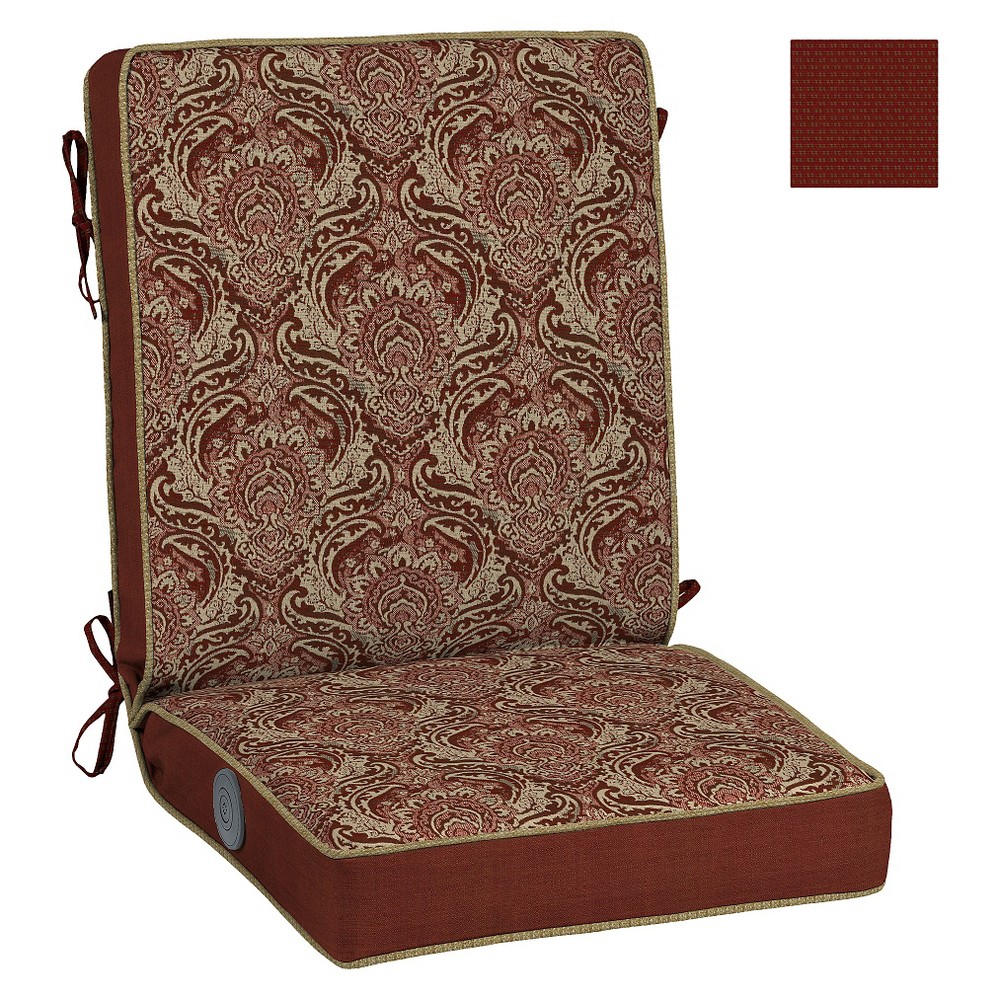 Bombay Outdoors Venice Adjustable Comfort Chair Cushion, Berry Red