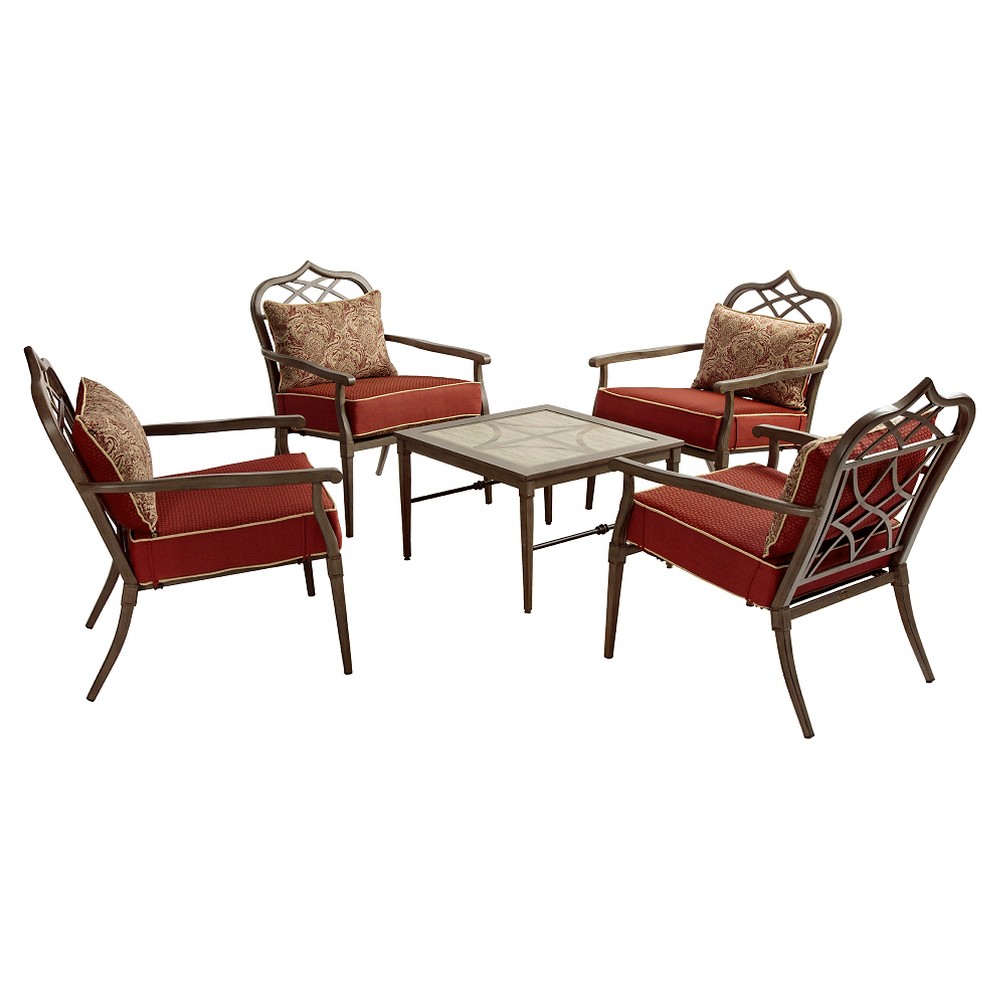 Bombay Outdoors Taj 5pc Chat Set, Gentle Brown