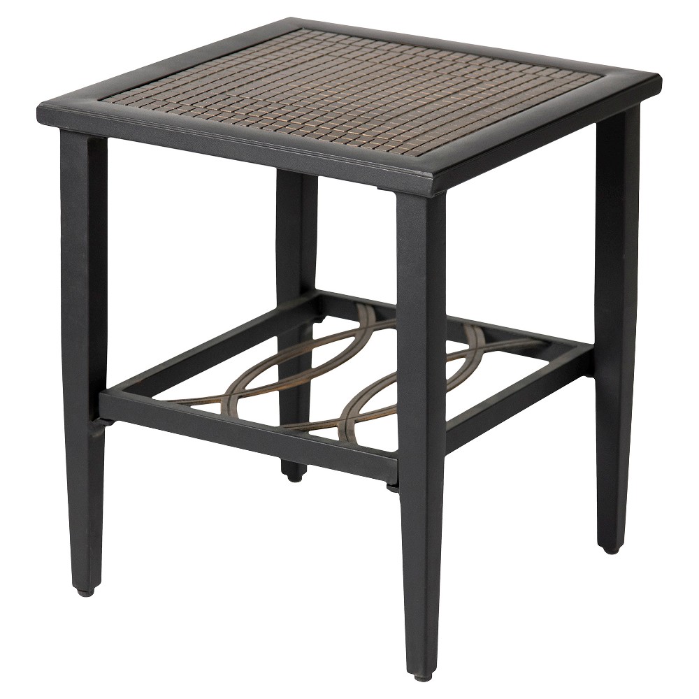 Bombay Outdoors Granada Side Table, Black Espresso