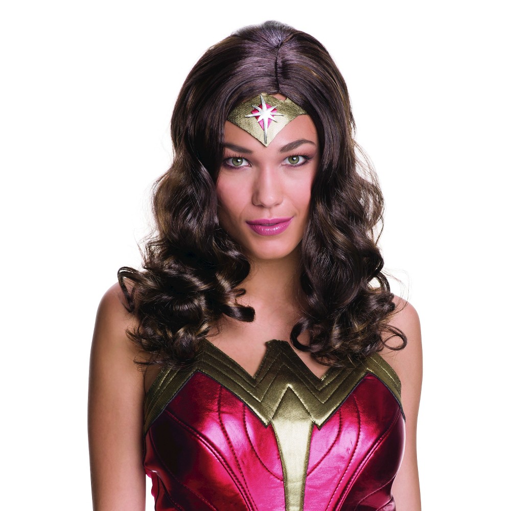 Dawn of Justice Wonder Woman Adult Wig Costume Accessory, Multi-Colored