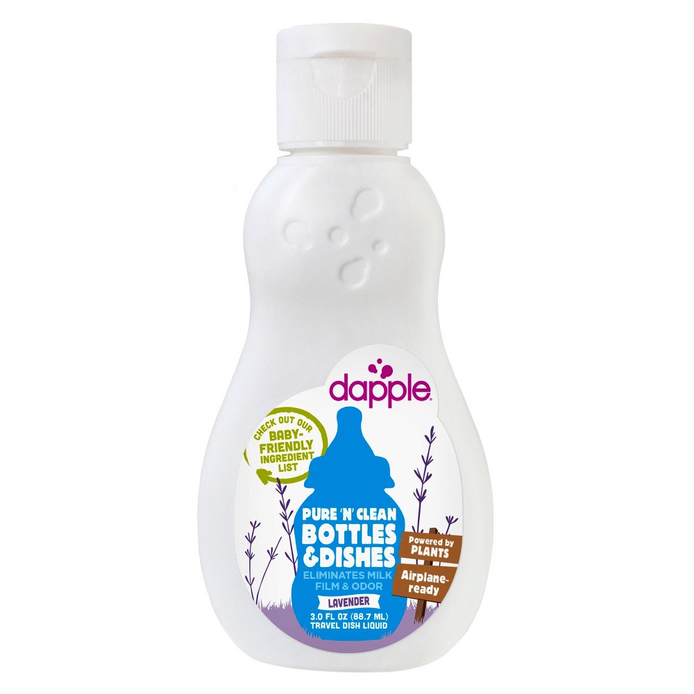UPC 892245001047 product image for Dapple Baby Bottle & Dish Liquid, Lavender - 3oz | upcitemdb.com