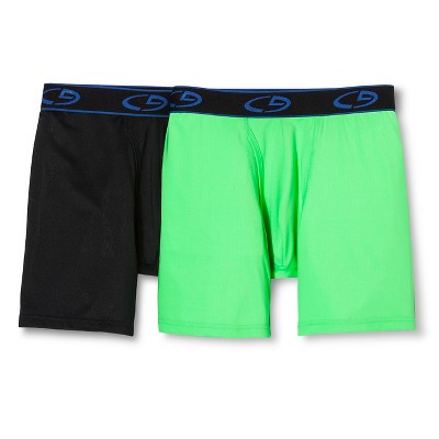 Mens Underwear Premium Mesh Boxer Briefs 2pk – C9 Champion® Black/Green ...