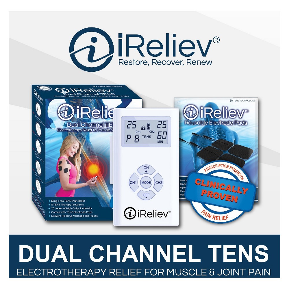 iReliev Pads & Leads Refill Kit for OTC Tens Device