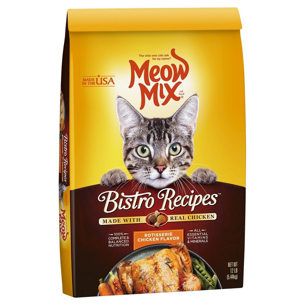 UPC 829274531658 product image for Meow Mix Bistro Recipes Rotisserie Chicken Dry Cat Food - 12lb | upcitemdb.com