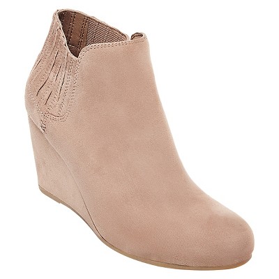 black wedge booties target