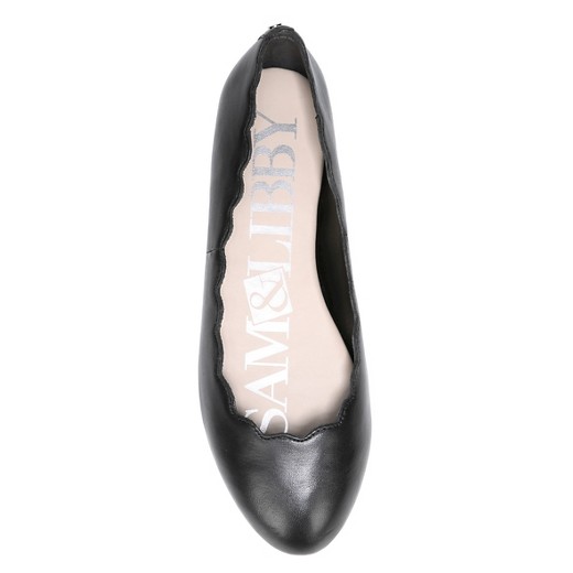 Women's Sam & Libby Capri Leather Scallop Ballet Flats Target