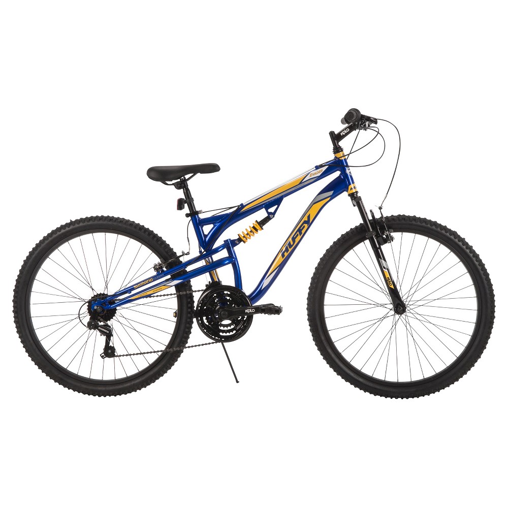 Huffy Mens Evader Dual Suspension Mountain Bike 26, Navy Blue