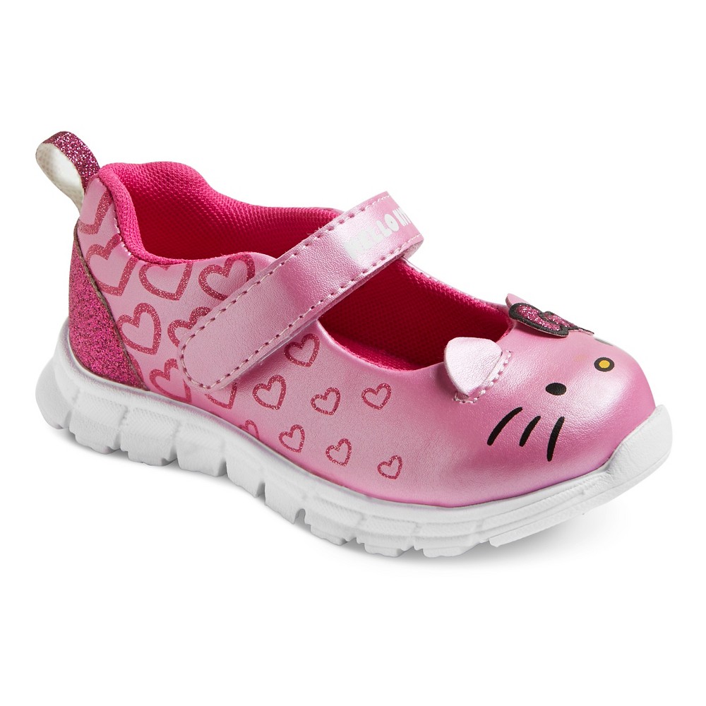 Toddler Girls Hello Kitty Athletic Mary Jane Shoes - Pink 7