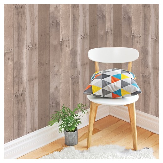 Devine Color Reclaimed Wood Peel & Stick Wallpaper Twig and Buck Target