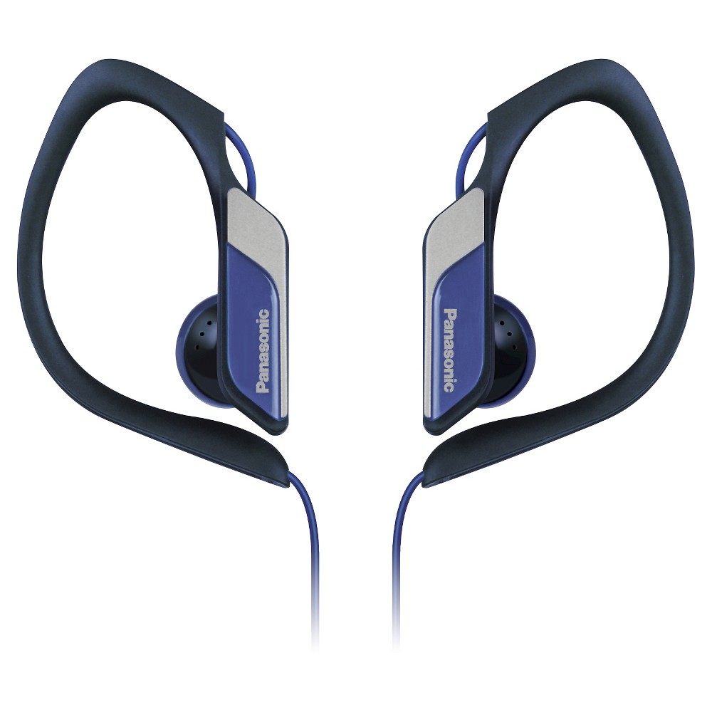Panasonic Water-Resistant Sports Clip Earbud Wired Headphones - Blue