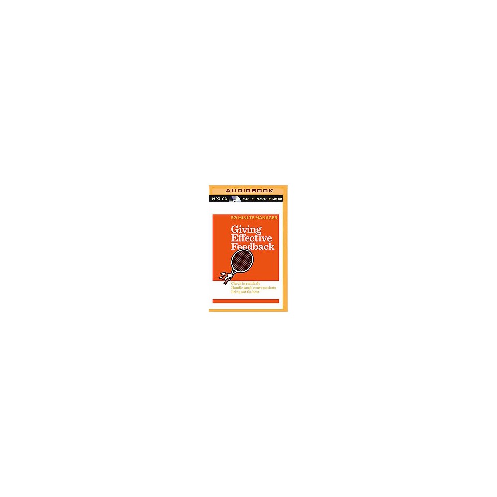 Giving Effective Feedback (Unabridged) (MP3-CD)