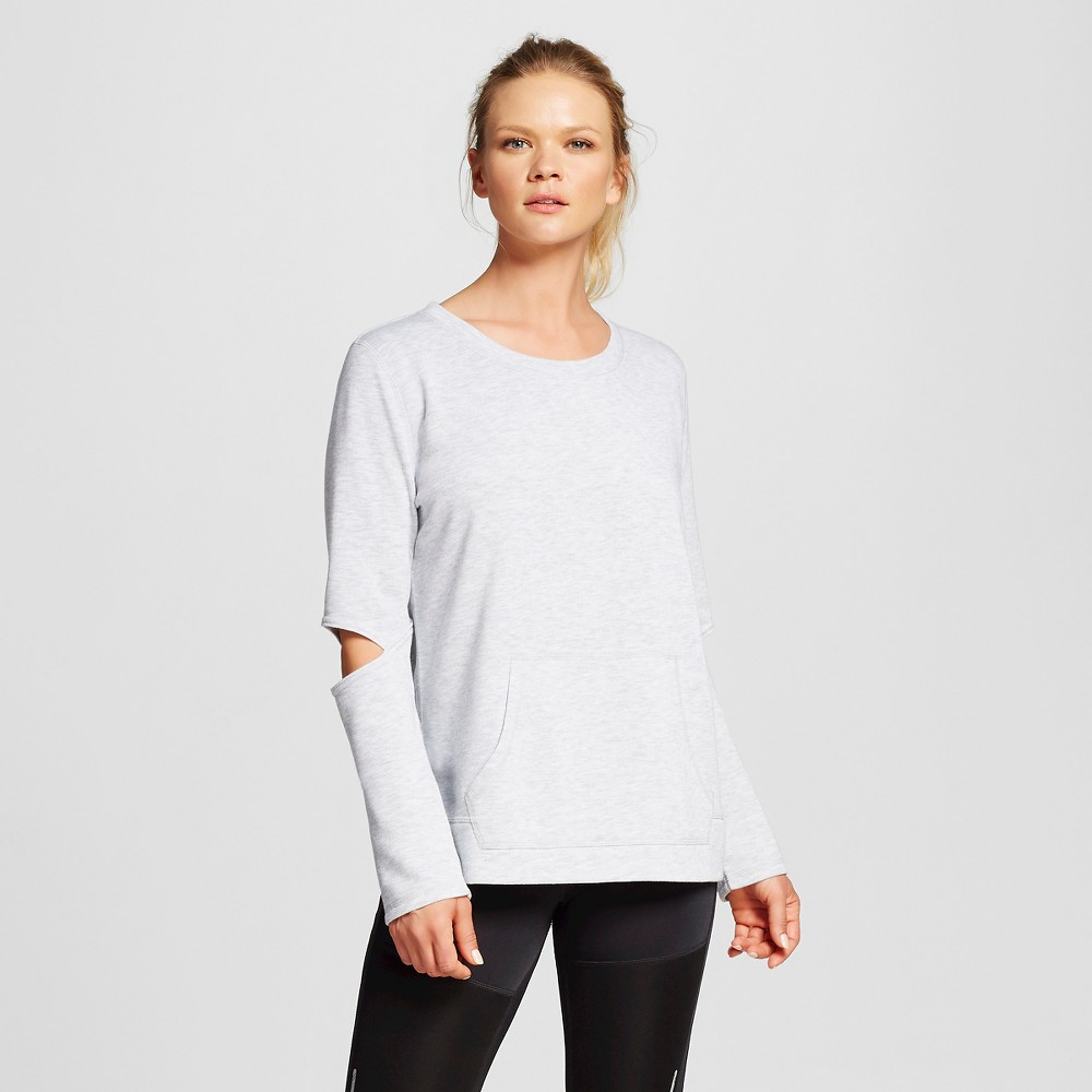 Womens Activewear Sweatshirt - Heather Gray S - C9 Champion, Heather Grey