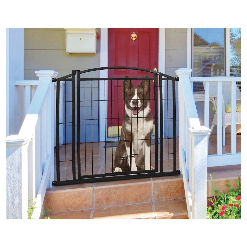 UPC 891618001837 Carlson Weatherproof Outdoor Walk Thru Pet Gate upcitemdb