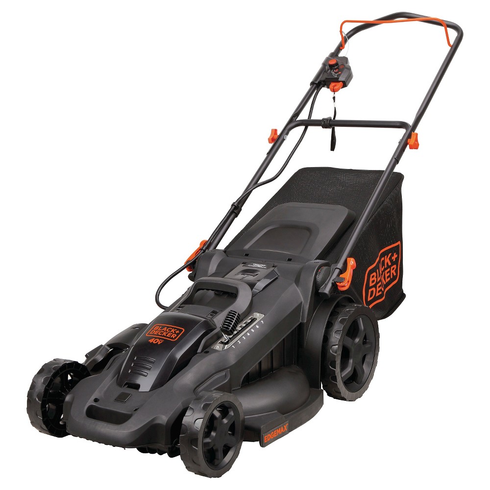 Black+decker 20 40V Max* Lithium 3-in-1 Lawn Mower with (2) 2.0 Ah Batteries - Black