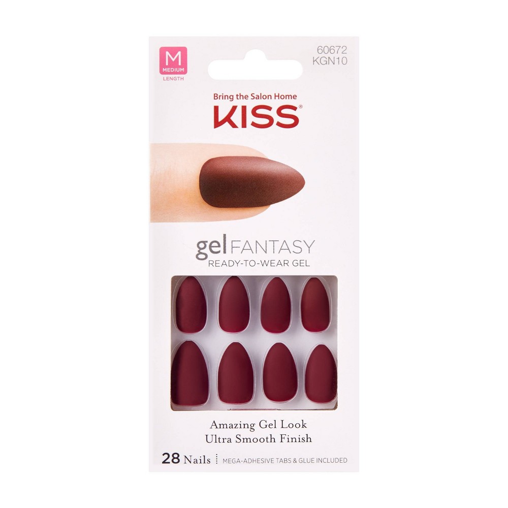 Kiss False Nails Red - 28ct