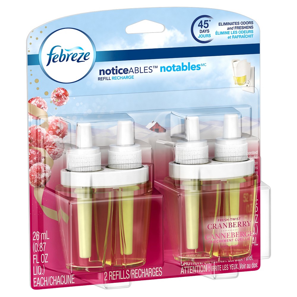 Febreze NOTICEables Refills Cranberry, 2ct