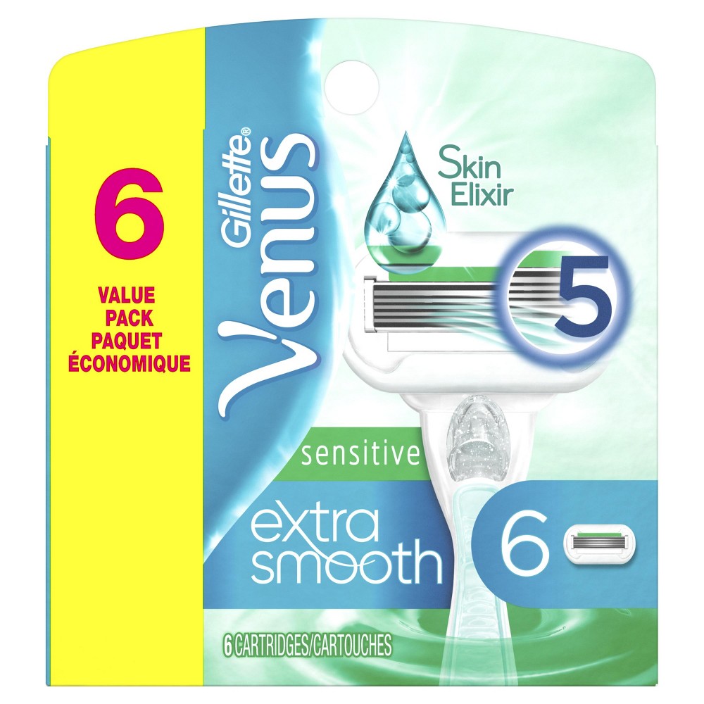 Venus Embrace Sensitive Womens Razor Blade Refills - 6ct