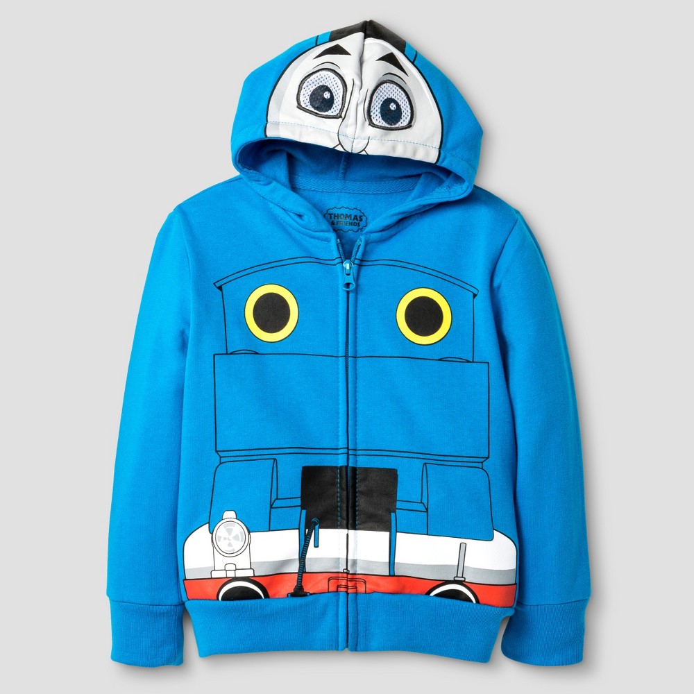 Thomas & Friends Toddler Boys Thomas the Tank Engine Costume Hooded Sweatshirt - Blue 2T