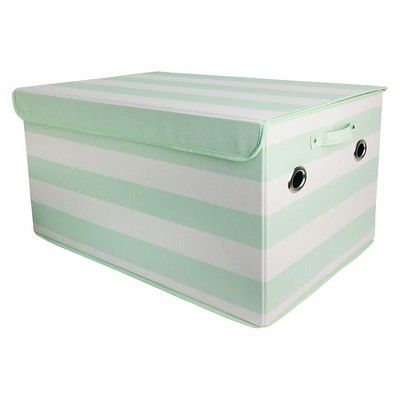 mint green toy box