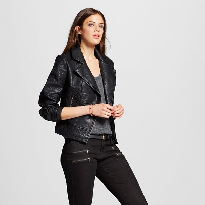 Target womens faux outlet leather jacket