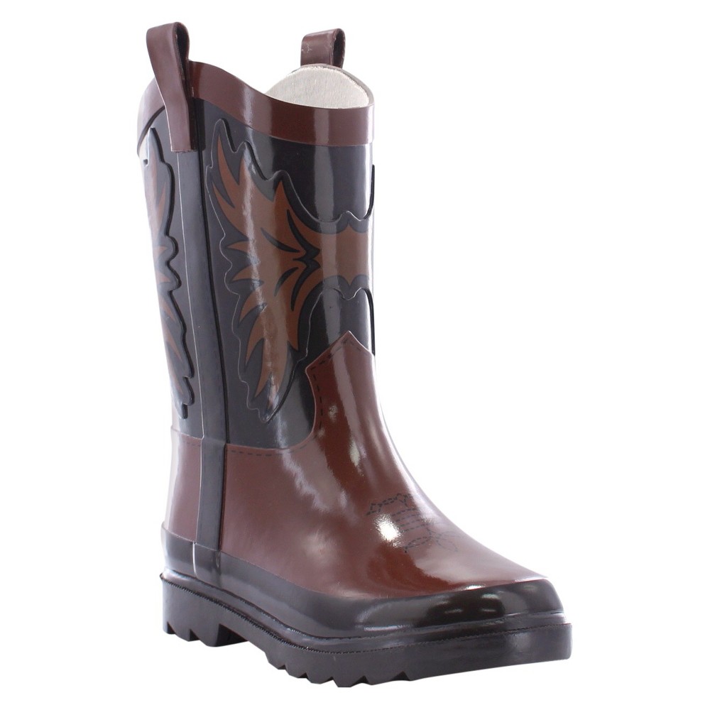 Western Chief Toddler Boys Western Cowboys Rain Boots - Brown 5