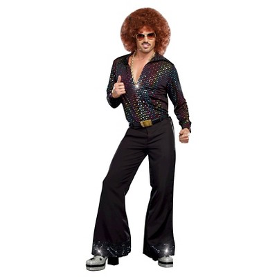 Men's Disco Dude Costume Shirt - Medium