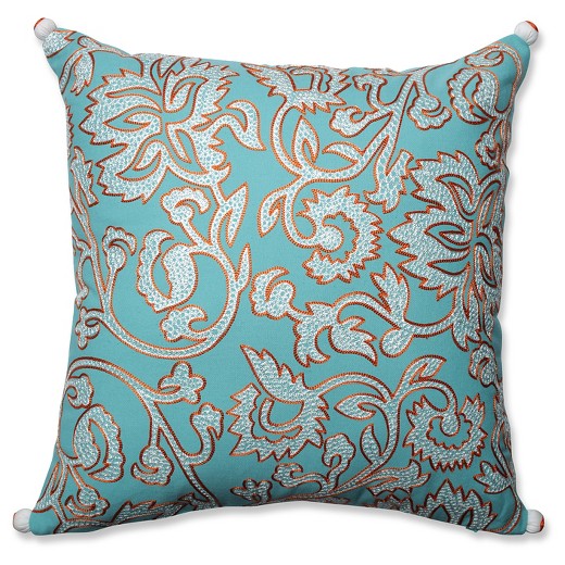Blue Throw Pillow Belize (18