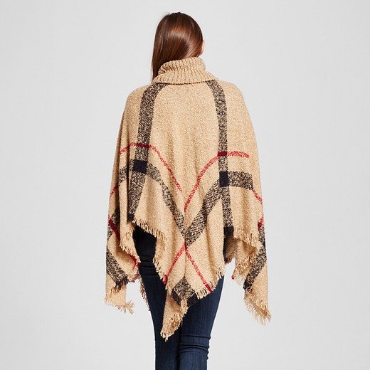 Women's Poncho Turtleneck Sylvia Alexander Target
