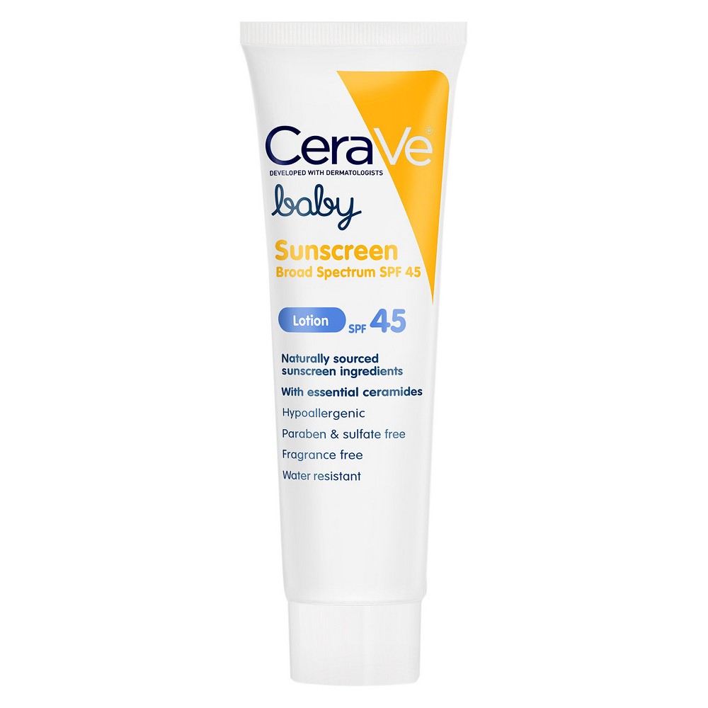 CeraVe Baby Sunscreen Spf 45 Blocks Uva - 3.5oz