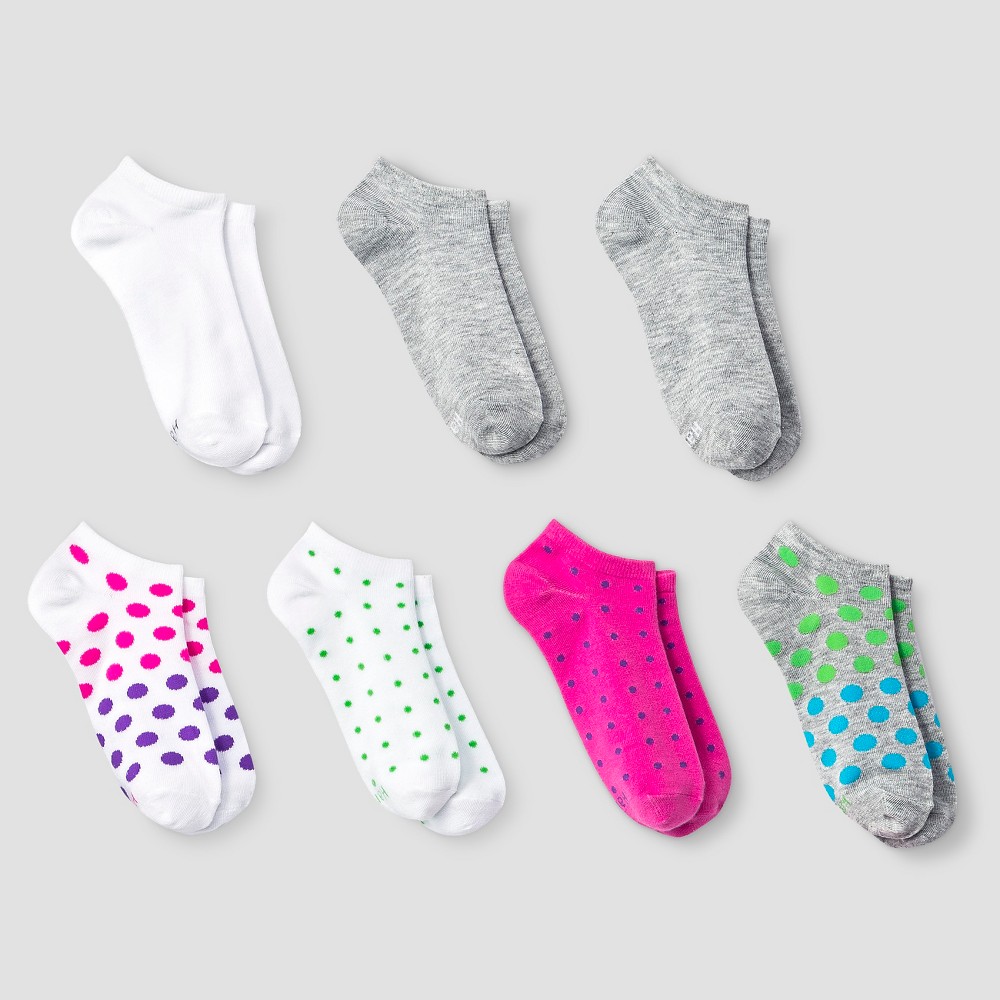 Hanes Premium Girls Athletic Socks - Hot Pink L