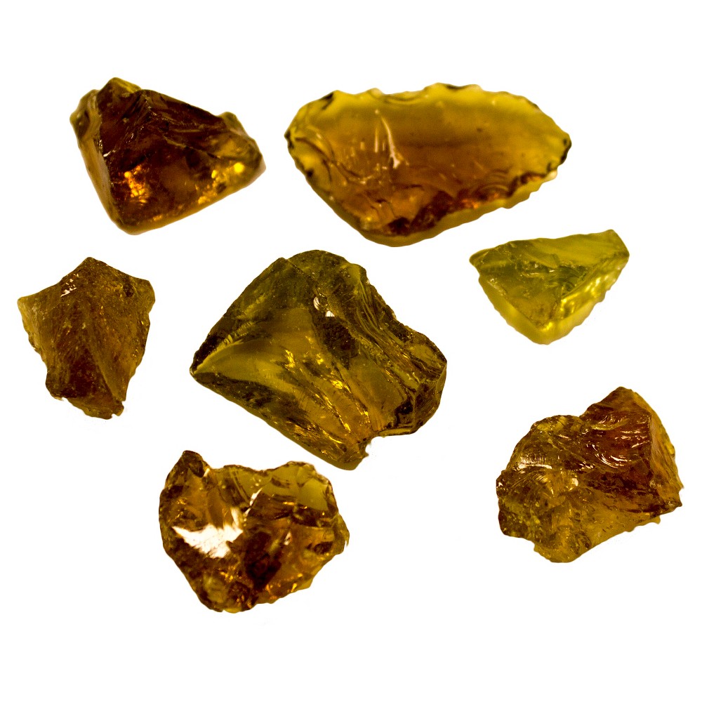 AZ Patio Heaters Fire Pit Fire Glass in Amber