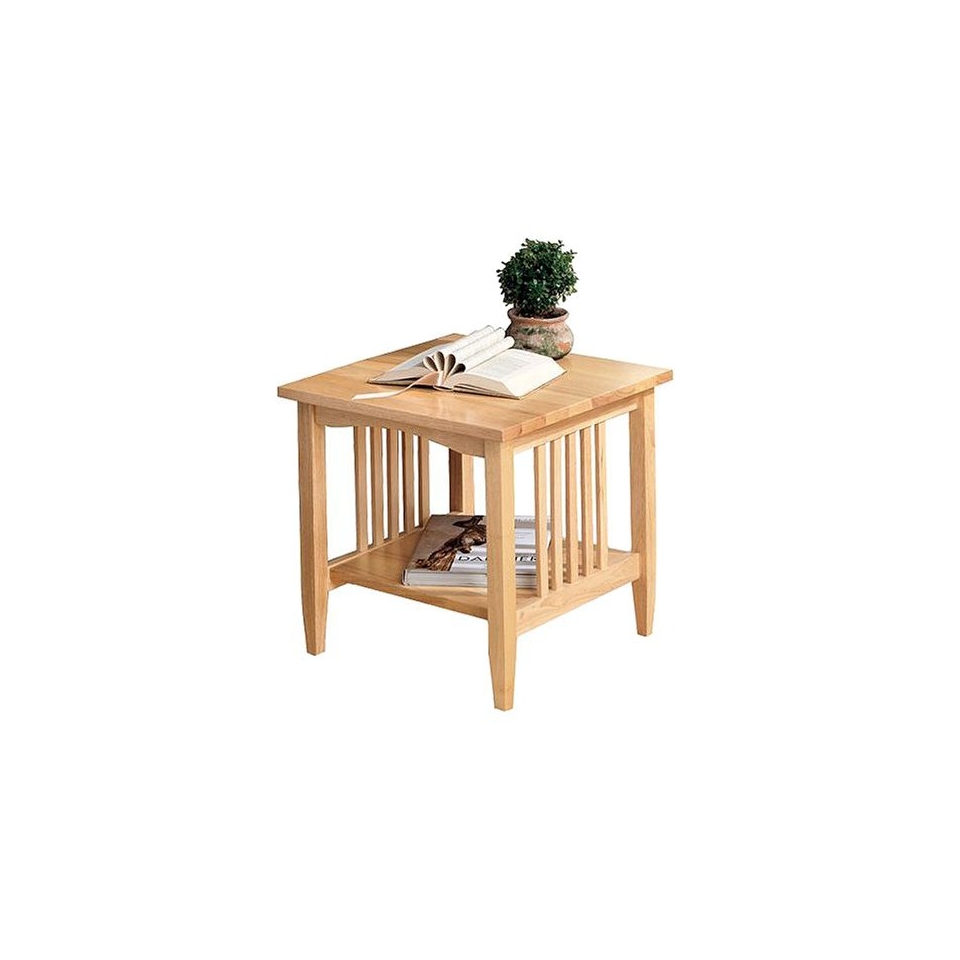 End Table Linon Mission Natural End Table