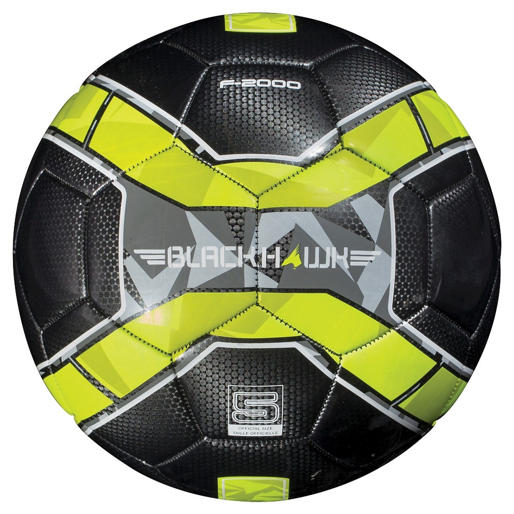 Franklin Sports Blackhawk Size 5 Soccer Ball - Black