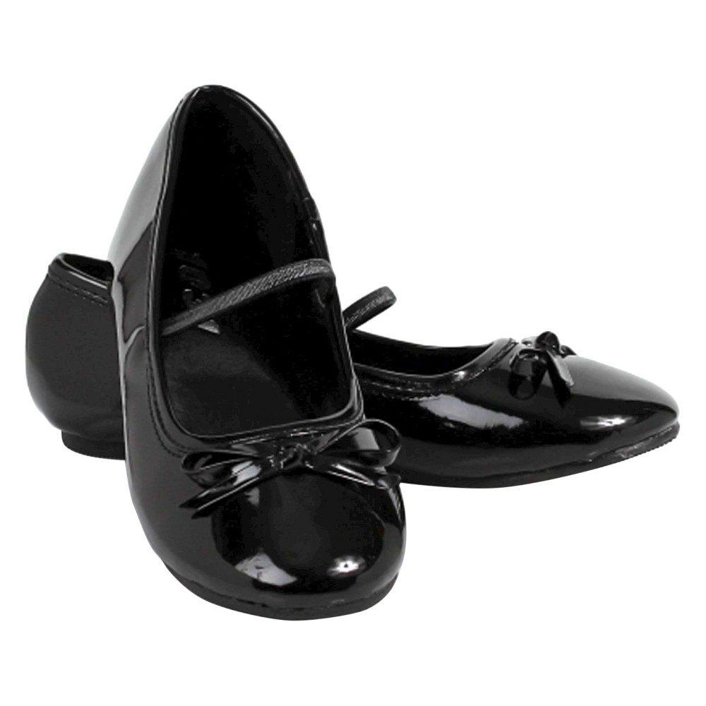 Halloween Girls Ballet Flat Black Shoes - Medium