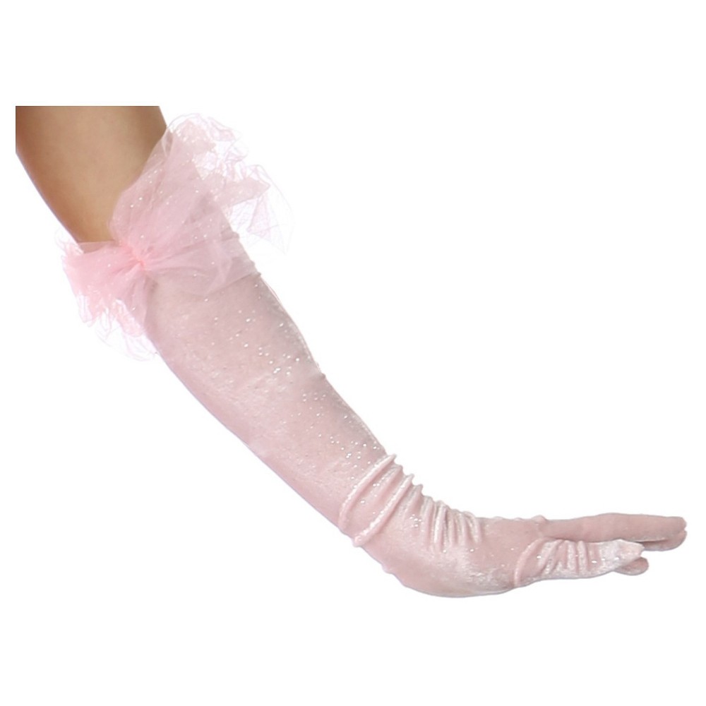 Halloween Pink Princess Gloves Child, Girls